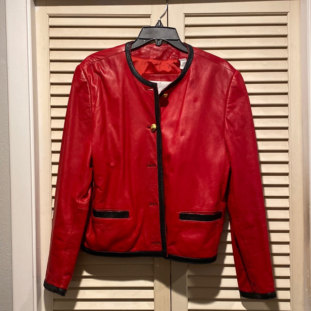 Faux leather jacket